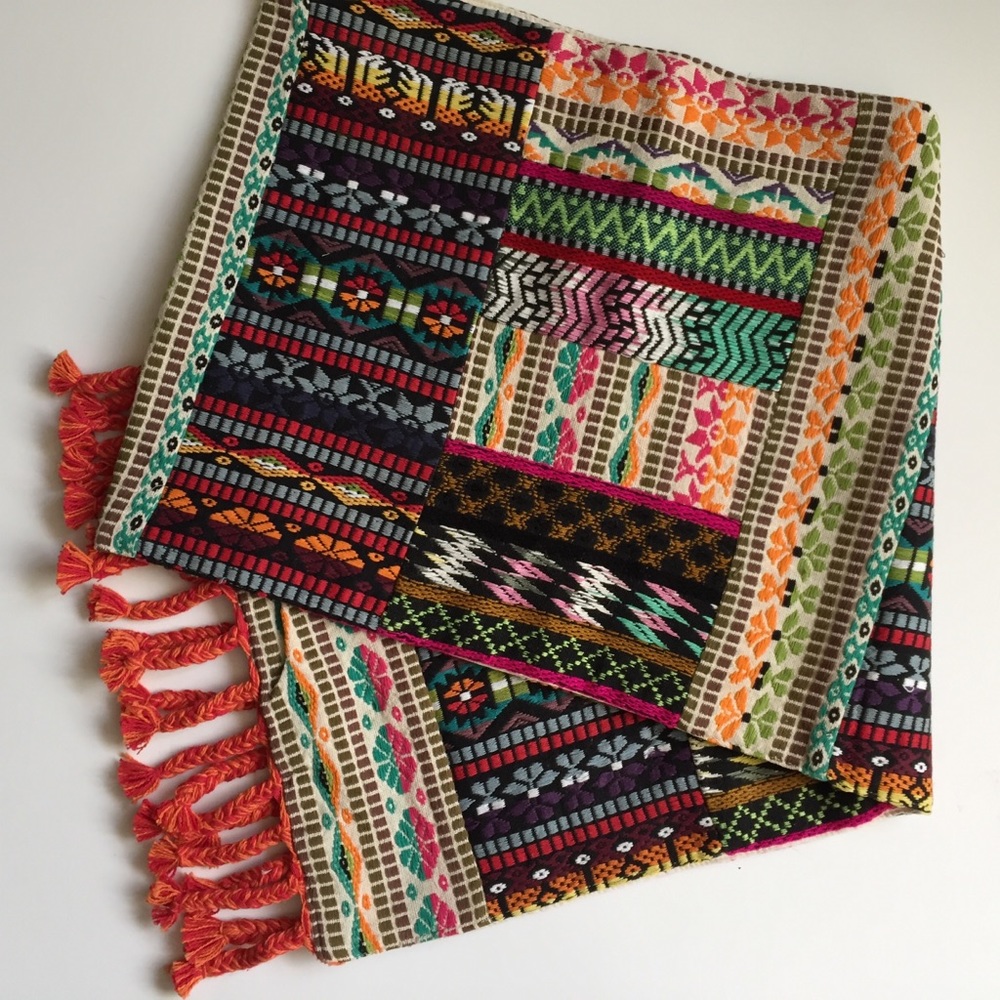 World Market Bohemian Embroidered Tablerunner